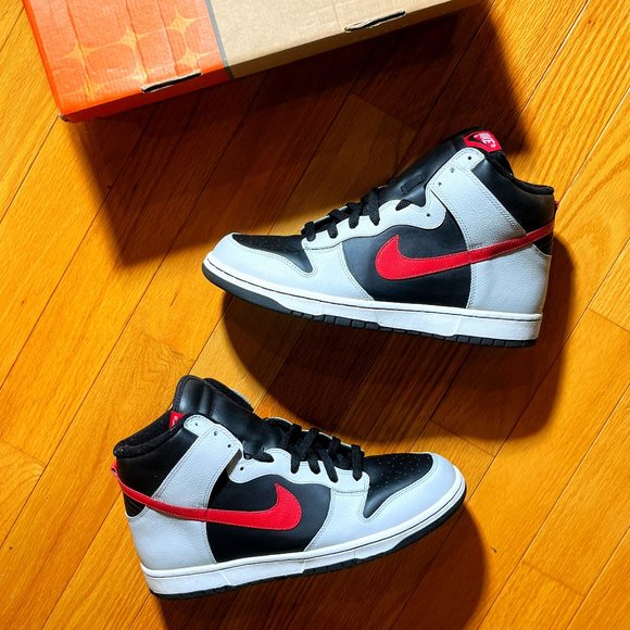 Nike Other - SOLD - RARE -2004 Nike Dunk High STEALTH - DEEP RED BLACK 304717 061 + WORN ONCE